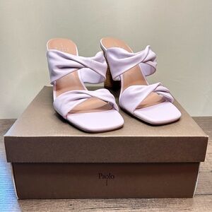 Linea Paolo Imani Lavender Heeled Sandals Size 9.5
